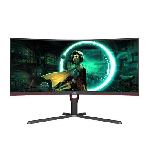 laptop rental in chennai AOC CU34G3S Ultrawide 24 Curved Gaming Monitor Rent