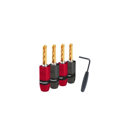 AUDIOQUEST BAN3004S banana plug 4 pack Cable Rent