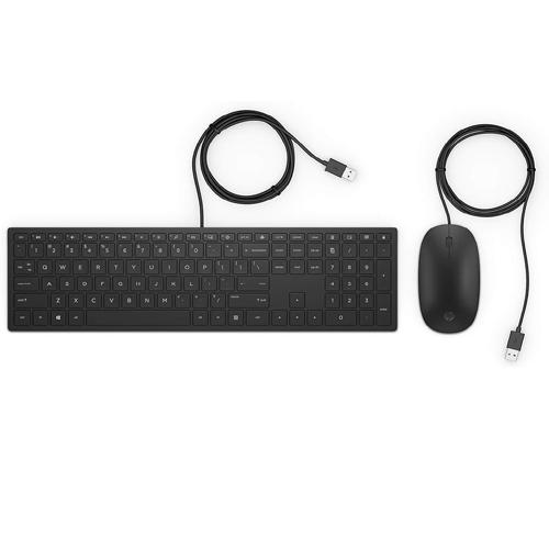 HP 4CE97AA Pavilion 400 USB Wired Slim Keyboard and Mouse Hire