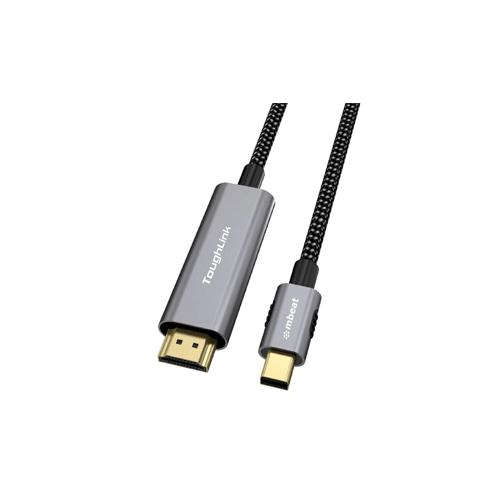  mbeat MBXHDMMDPM18 ToughLink 18m Braided Mini DisplayPort to HDMI Cable Rent