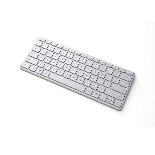 Microsoft Designer Bluetooth Compact Glacier Keyboard Rent