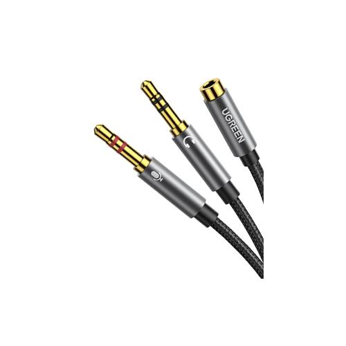 UGREEN AV140 2x Dual Female Audio Mic Headphone Y Splitter Cable Rent